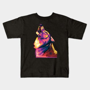 Wolf Illustration Kids T-Shirt